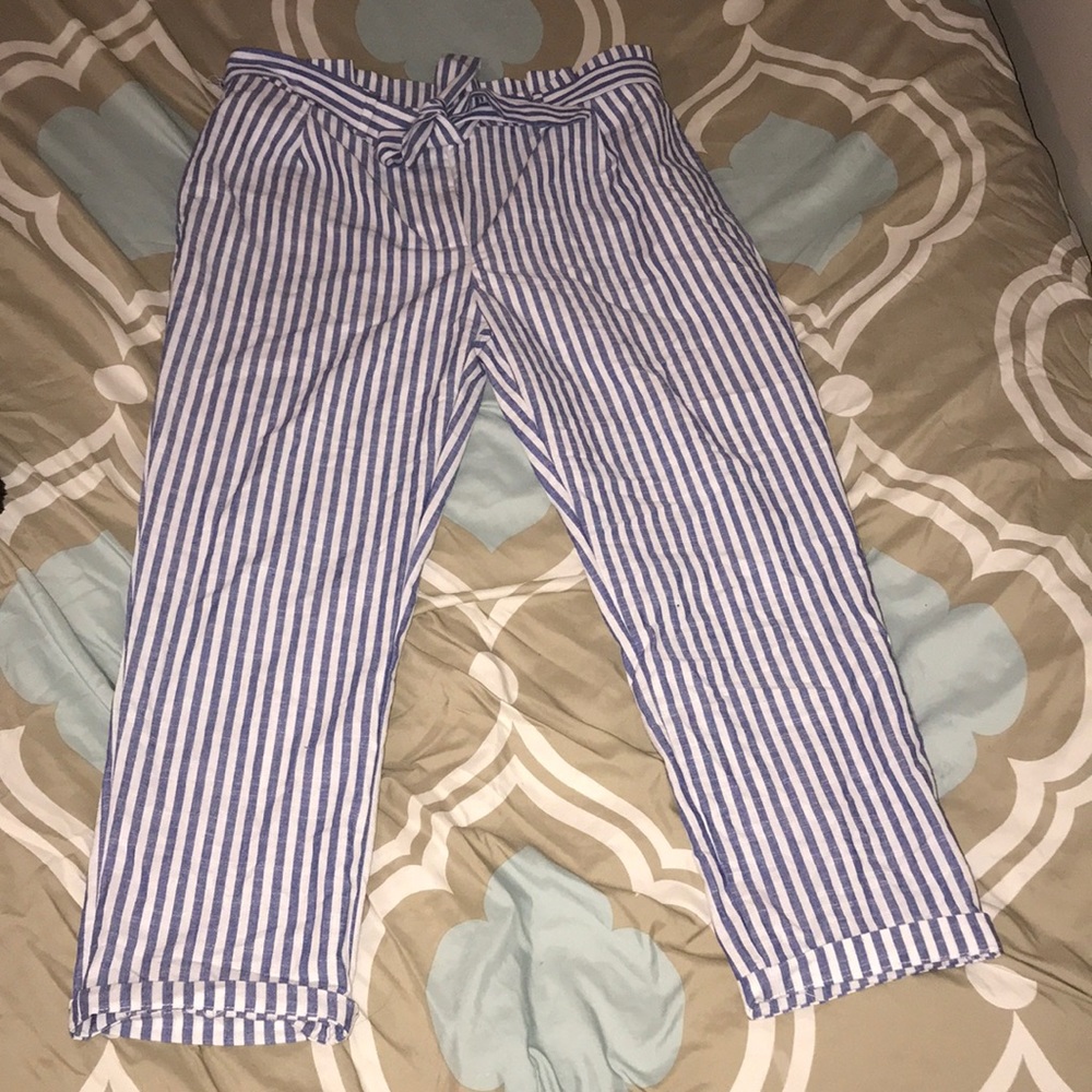 Forever 21 stripe office pants!